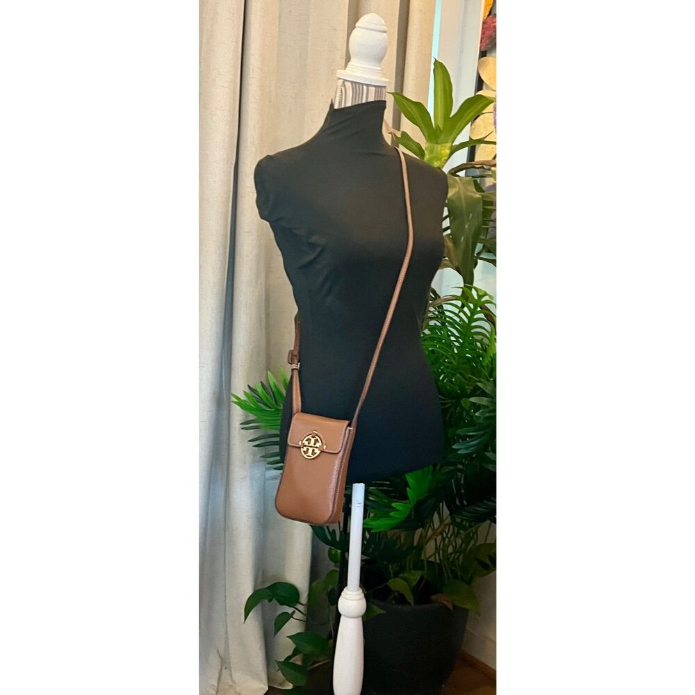 Tory Burch Camel Brown Leather Miller Shoulder Bag/Crossbody - Picture 10 of 10